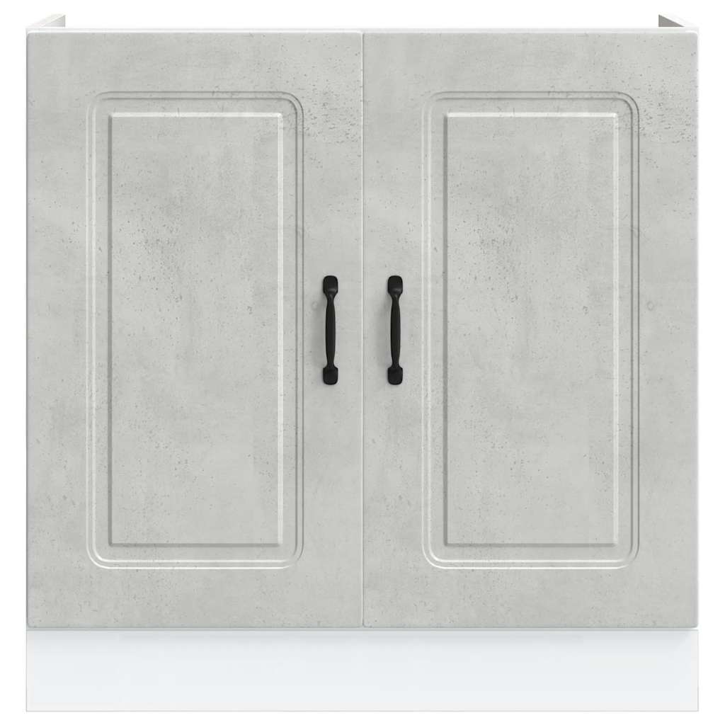 Ντουλάπι βάσης νεροχύτη Kalmar Γκρι Sonoma 80x46x81,5 εκ. - Pakobazaar