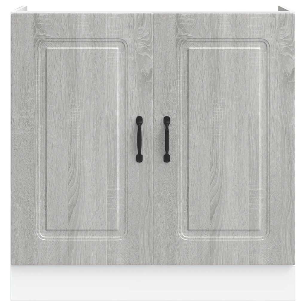 Ντουλάπι βάσης νεροχύτη "Kalmar" Γκρι Sonoma 80x46x81,5 cm - Pakobazaar