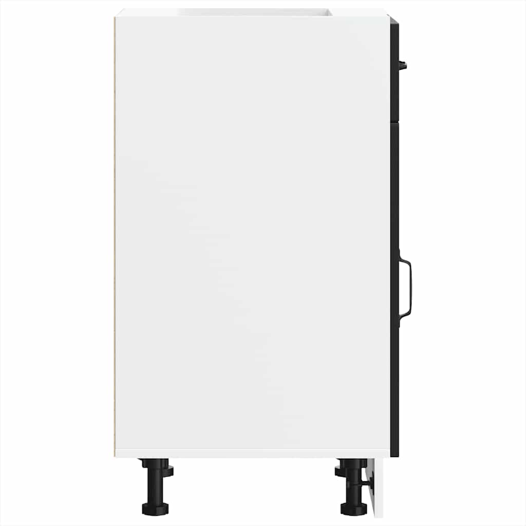 ντουλάπι βάσης κουζίνας Kalmar Μαύρο από Επεξεργασμένο Ξύλο