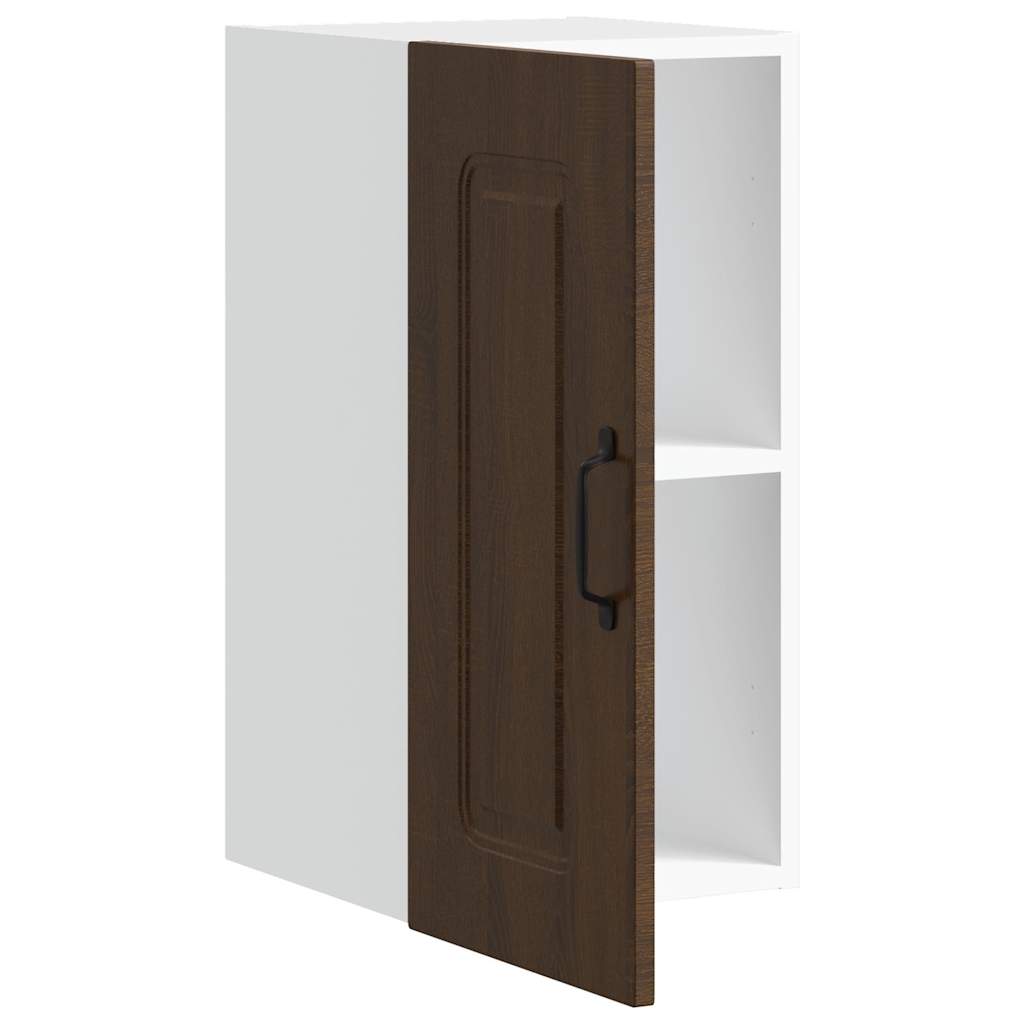 ντουλάπι τοίχου κουζίνας "Kalmar" Καφέ δρυς από ξύλο μηχανής