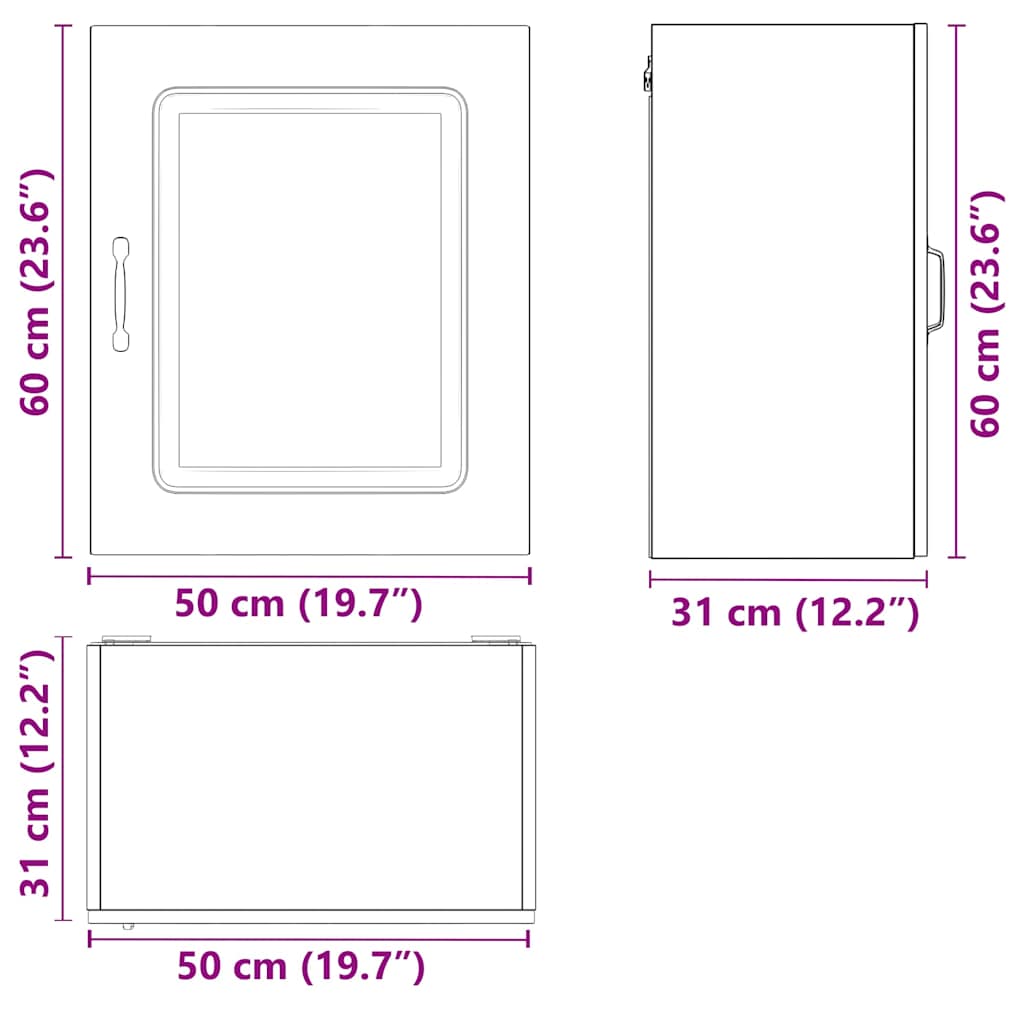 Ντουλάπι Κουζίνας Kalmar από Τεχνητό Ξύλο Δρυός Sonoma - Pakobazaar