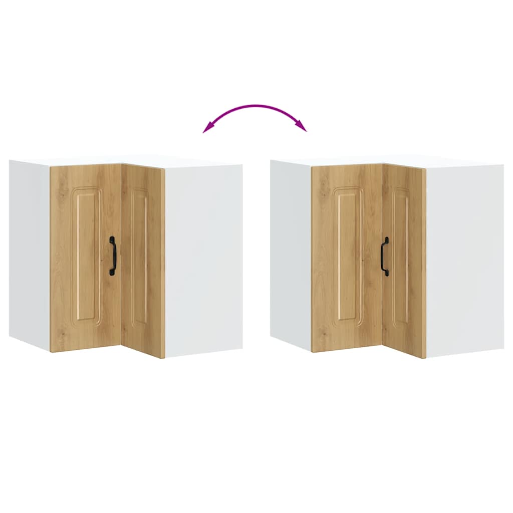 Γωνιακό ντουλάπι κουζίνας "Kalmar" Artisan Oak Engineered Wood - Pakobazaar