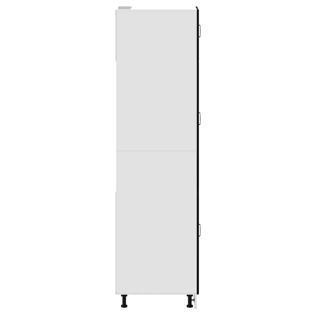 Ντουλάπι κουζίνας "Kalmar" Μαύρο μηχανουργικό ξύλο - Pakobazaar