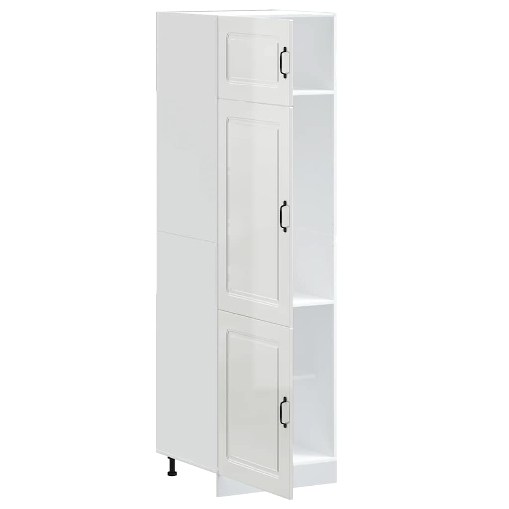 Ντουλάπι κουζίνας "Kalmar" High Gloss White Engineered Wood - Pakobazaar