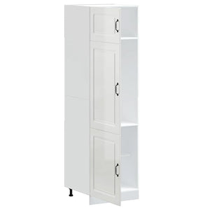 Ντουλάπι κουζίνας "Kalmar" High Gloss White Engineered Wood - Pakobazaar