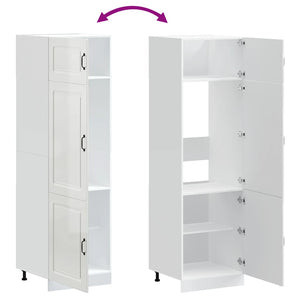 Ντουλάπι κουζίνας "Kalmar" High Gloss White Engineered Wood - Pakobazaar