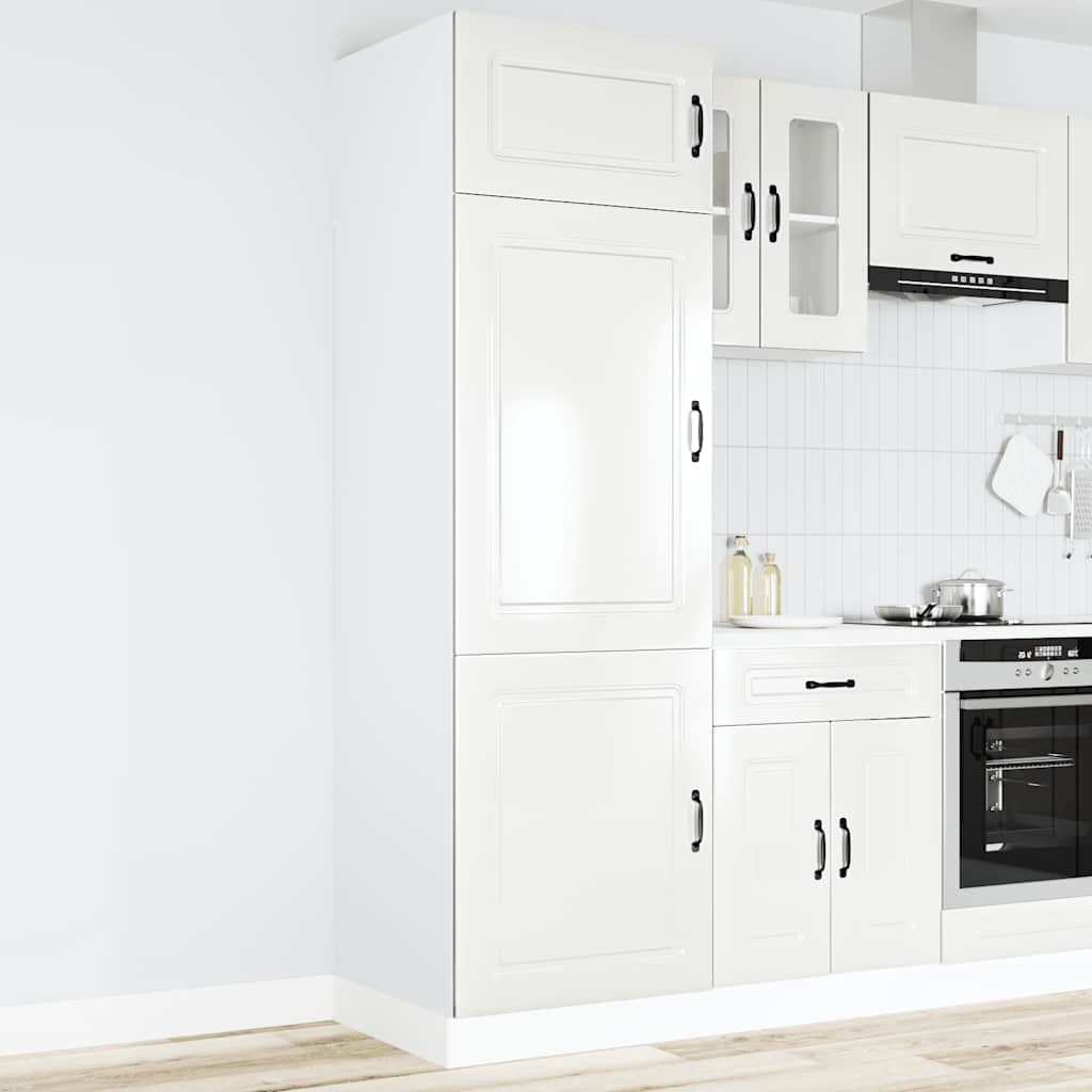 Ντουλάπι κουζίνας "Kalmar" High Gloss White Engineered Wood - Pakobazaar