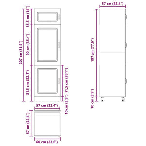 Ντουλάπι κουζίνας "Kalmar" Sonoma Oak Engineered Wood - Pakobazaar