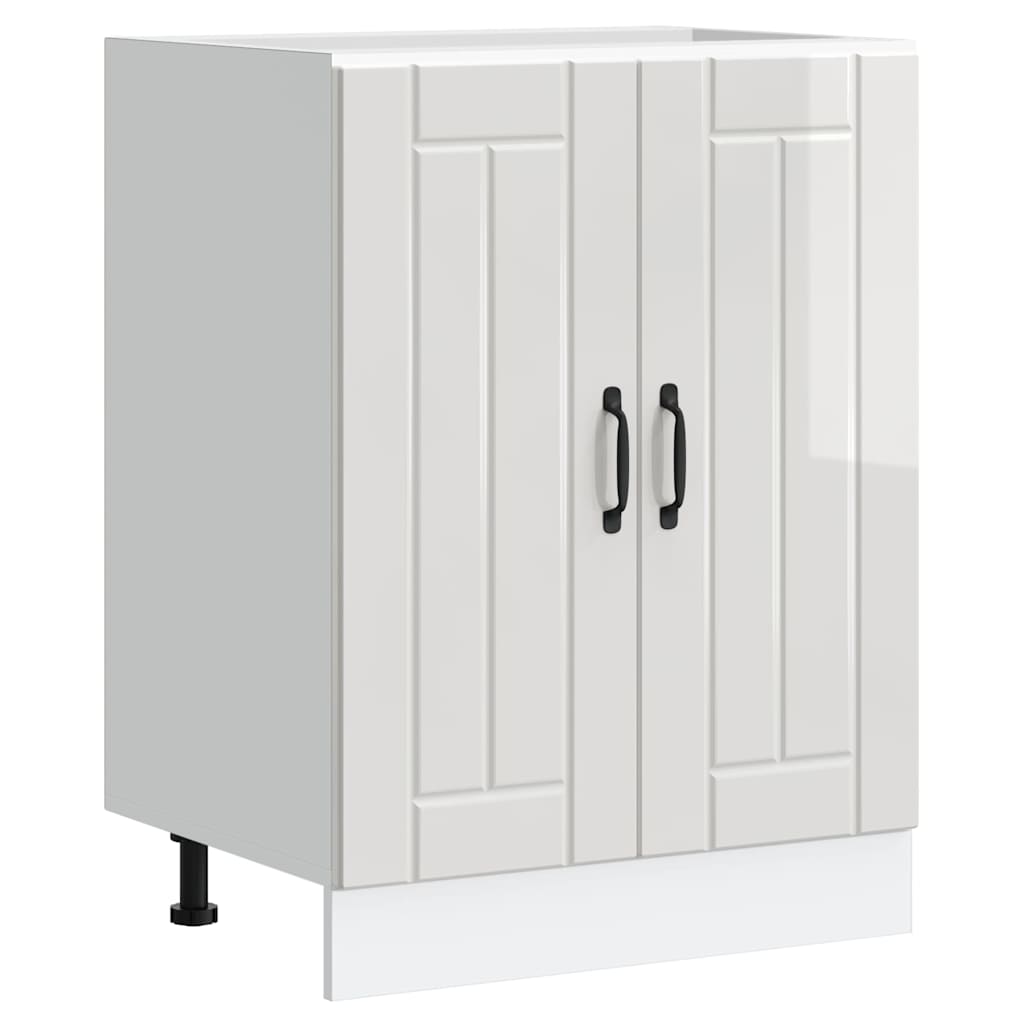 Ντουλάπι βάσης νεροχύτη "Lucca" High Gloss White