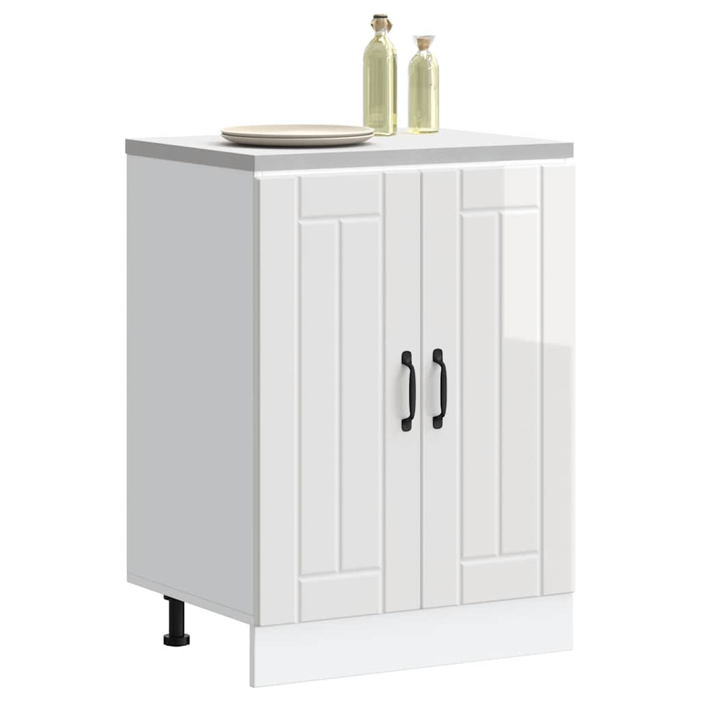Ντουλάπι βάσης νεροχύτη "Lucca" High Gloss White