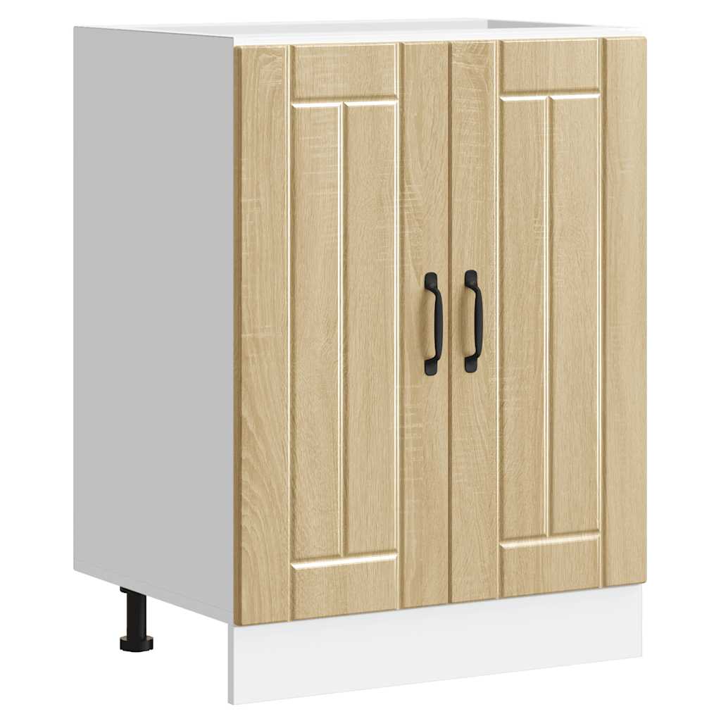 Ντουλάπι βάσης νεροχύτη "Lucca" Sonoma Oak Engineered Wood