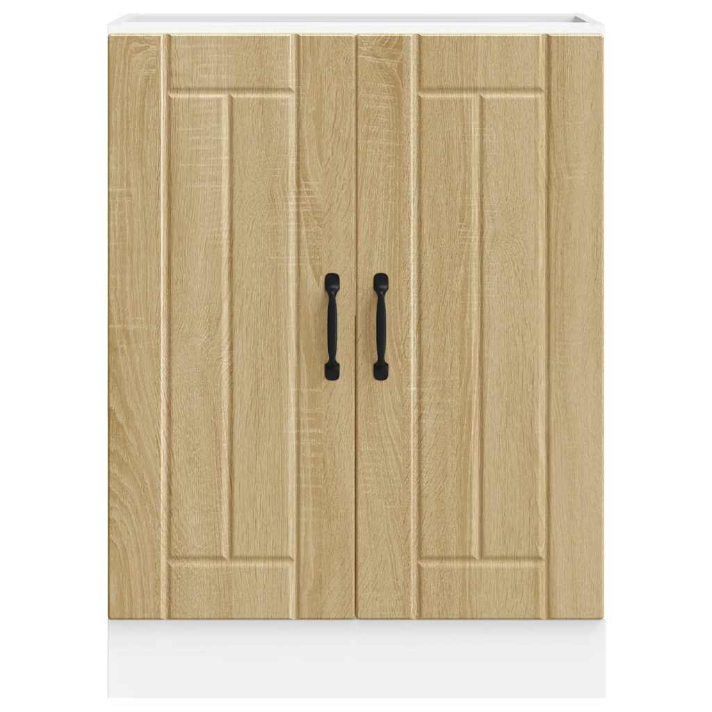 Ντουλάπι βάσης νεροχύτη "Lucca" Sonoma Oak Engineered Wood