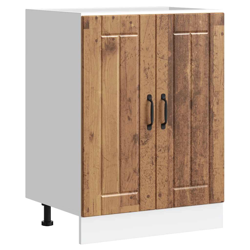 νιπτήρας ντουλάπι βάσης "Lucca" Παλιό ξύλο μηχανουργικό ξύλο