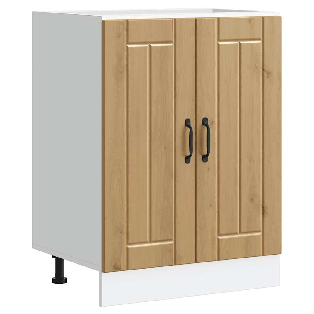 Ντουλάπι βάσης νεροχύτη "Lucca" Artisan Oak Engineered Wood
