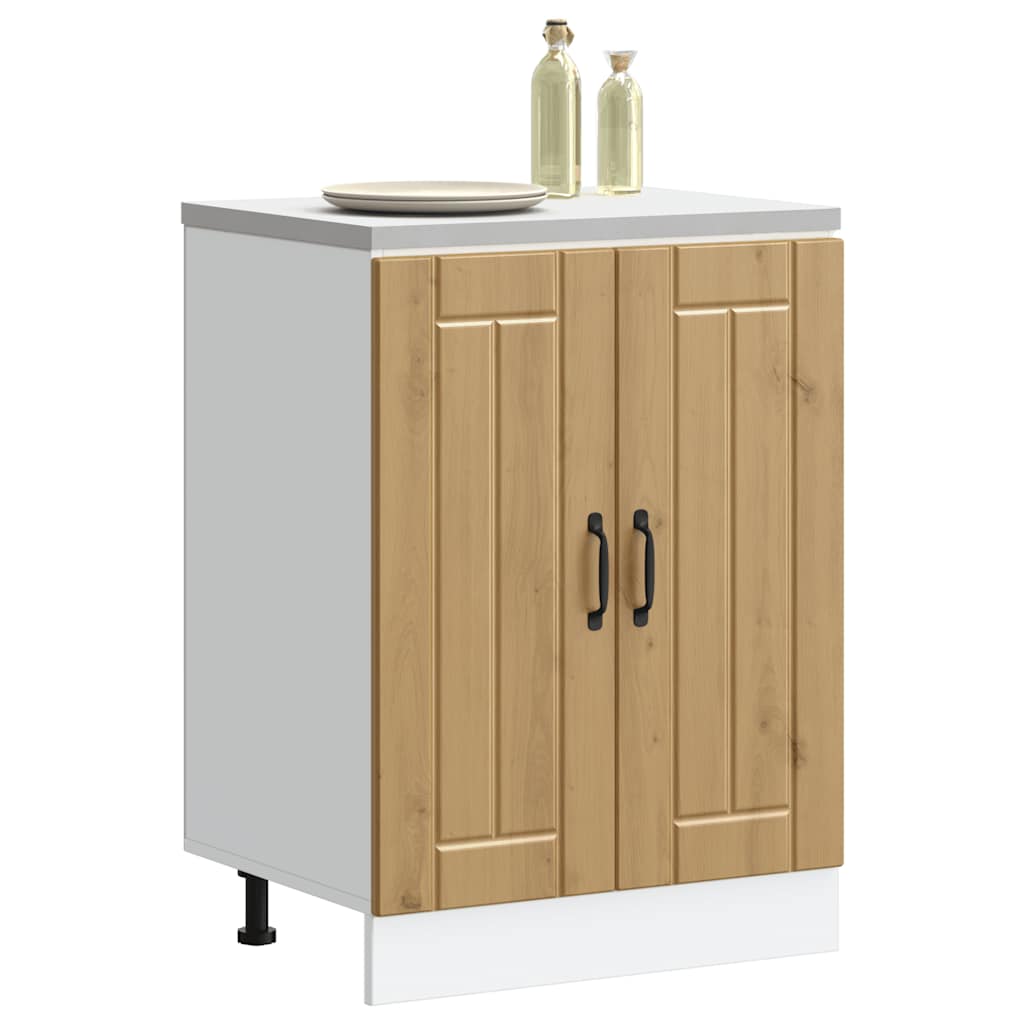 Ντουλάπι βάσης νεροχύτη "Lucca" Artisan Oak Engineered Wood
