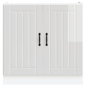 Ντουλάπι βάσης νεροχύτη "Lucca" High Gloss White - Pakobazaar