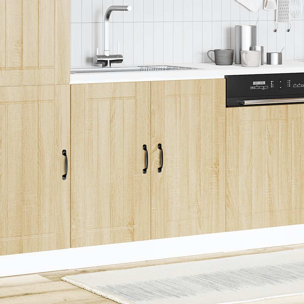 Ντουλάπι βάσης νεροχύτη "Lucca" Sonoma Oak Engineered Wood - Pakobazaar