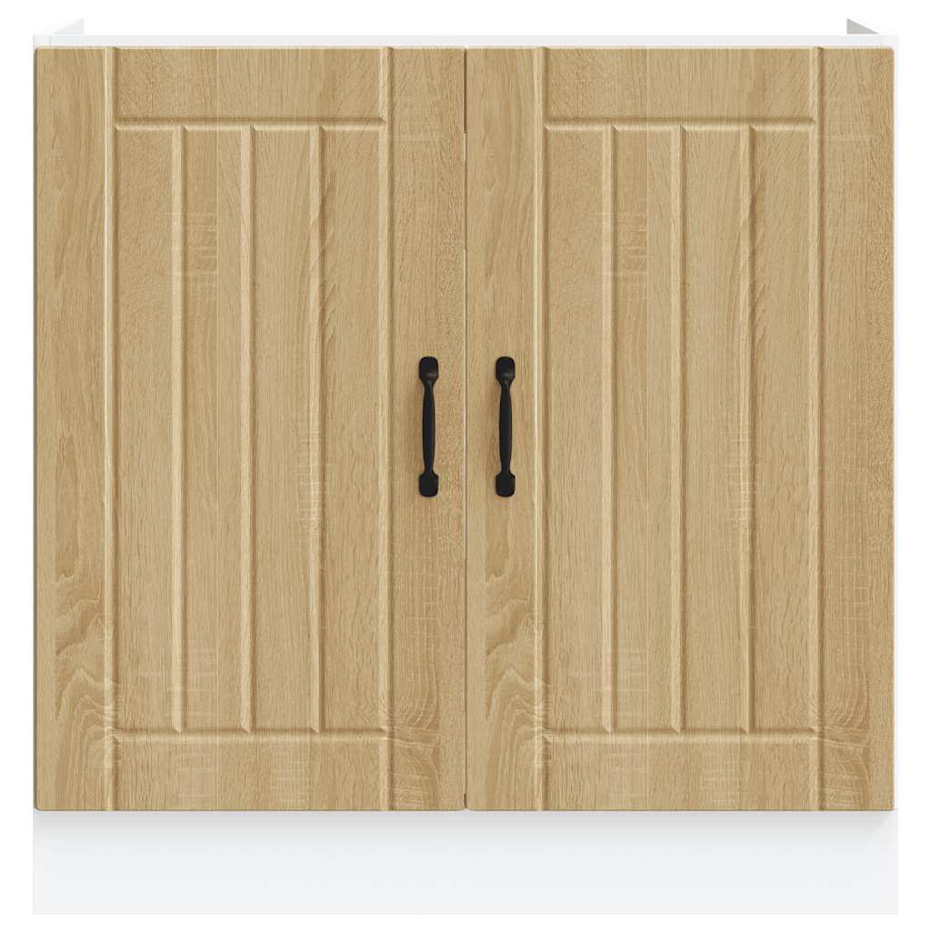 Ντουλάπι βάσης νεροχύτη "Lucca" Sonoma Oak Engineered Wood - Pakobazaar