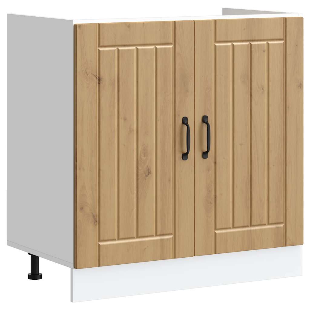 Ντουλάπι βάσης νεροχύτη "Lucca" Artisan Oak Engineered Wood