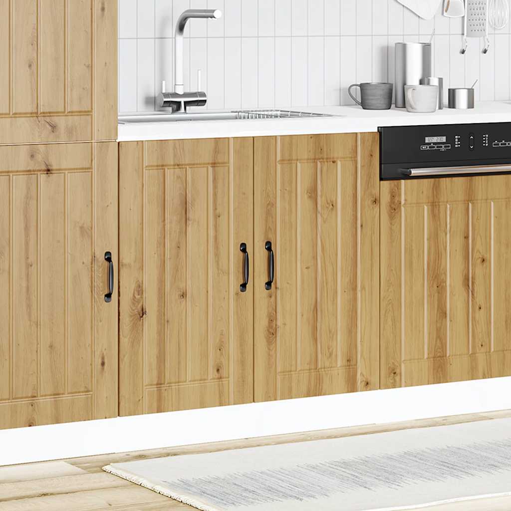 Ντουλάπι βάσης νεροχύτη "Lucca" Artisan Oak Engineered Wood