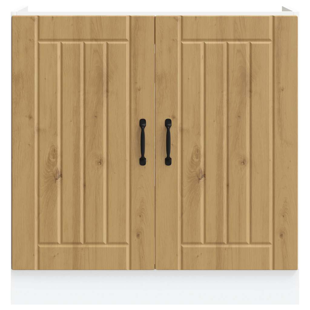 Ντουλάπι βάσης νεροχύτη "Lucca" Artisan Oak Engineered Wood