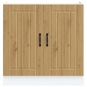 Ντουλάπι βάσης νεροχύτη "Lucca" Artisan Oak Engineered Wood