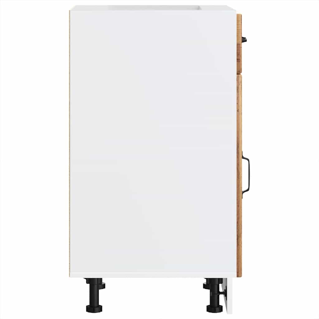 ντουλάπι βάσης κουζίνας Lucca Παλαιό ξύλο κατασκευασμένο ξύλο