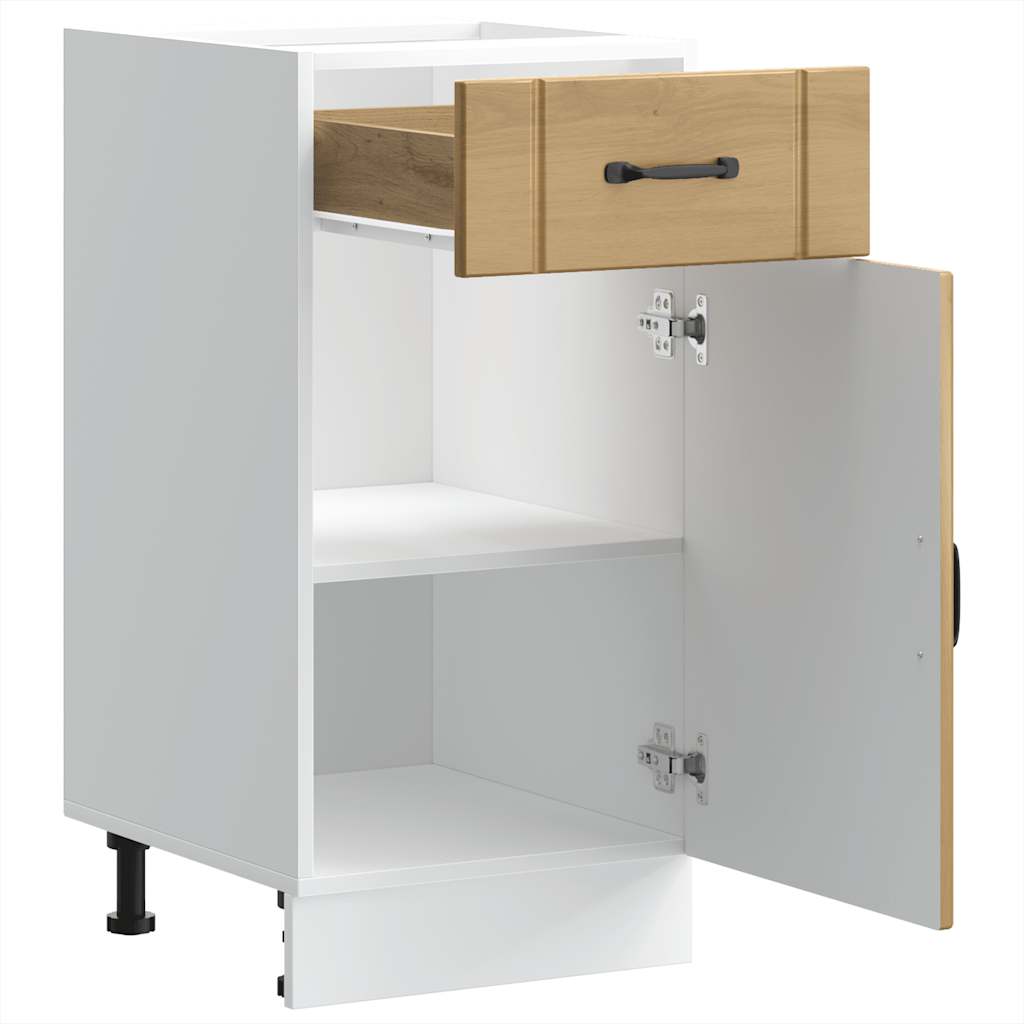 ντουλάπι βάσης κουζίνας Lucca Δρυς τεχνίτης κατασκευασμένο ξύλο