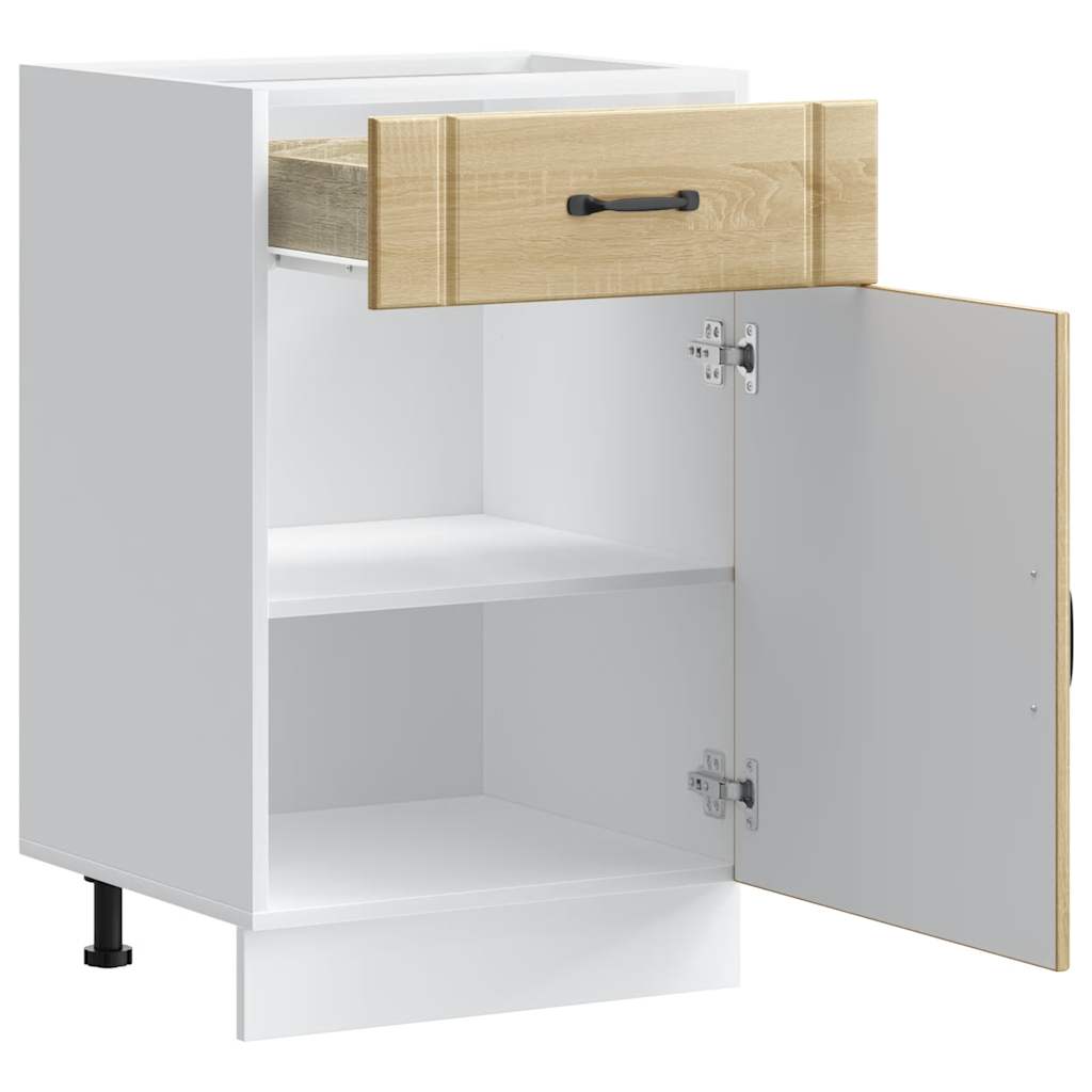 ντουλάπι βάσης κουζίνας Lucca Δρυς sonoma κατασκευασμένο ξύλο