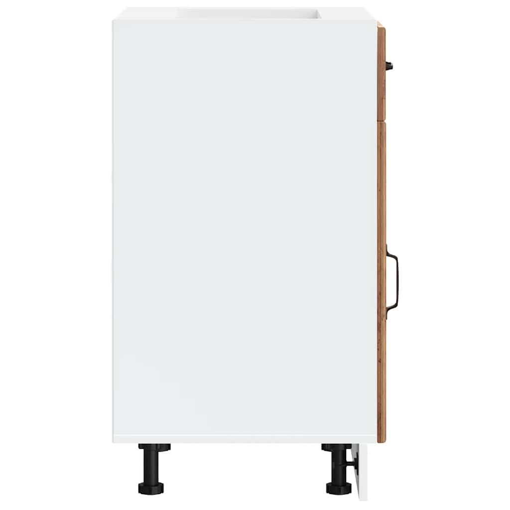 ντουλάπι βάσης κουζίνας Lucca Παλαιό ξύλο κατασκευασμένο ξύλο