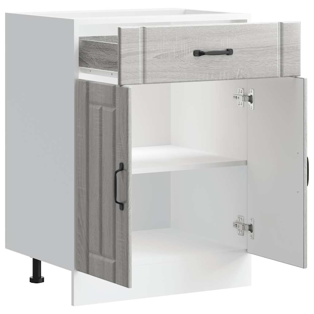 ντουλάπι βάσης κουζίνας Lucca Γκρίζο Σονόμα κατασκευασμένο ξύλο