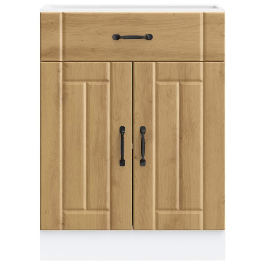 ντουλάπι βάσης κουζίνας Lucca Δρυς τεχνίτης κατασκευασμένο ξύλο