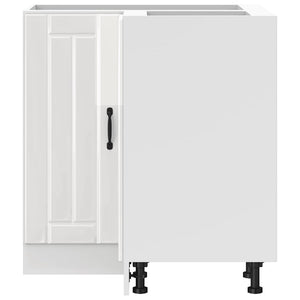 Γωνιακό ντουλάπι βάσης κουζίνας "Lucca" High Gloss White - Pakobazaar