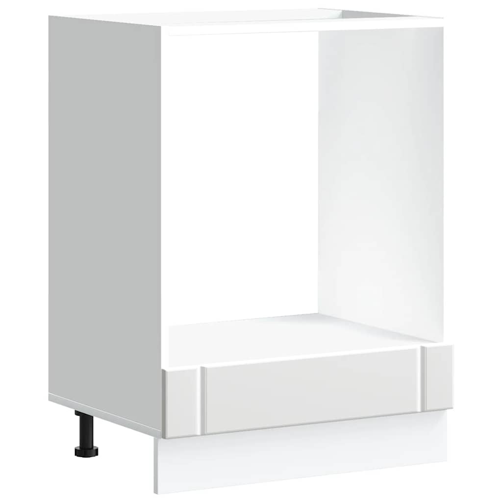 Ντουλάπι φούρνου "Lucca" Λευκό μηχανουργικό ξύλο - Pakobazaar