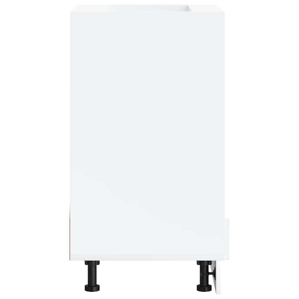 Ντουλάπι φούρνου "Lucca" Λευκό μηχανουργικό ξύλο - Pakobazaar