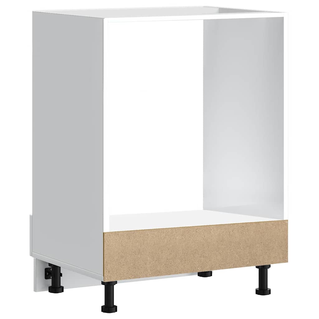 Ντουλάπι φούρνου "Lucca" Λευκό μηχανουργικό ξύλο - Pakobazaar