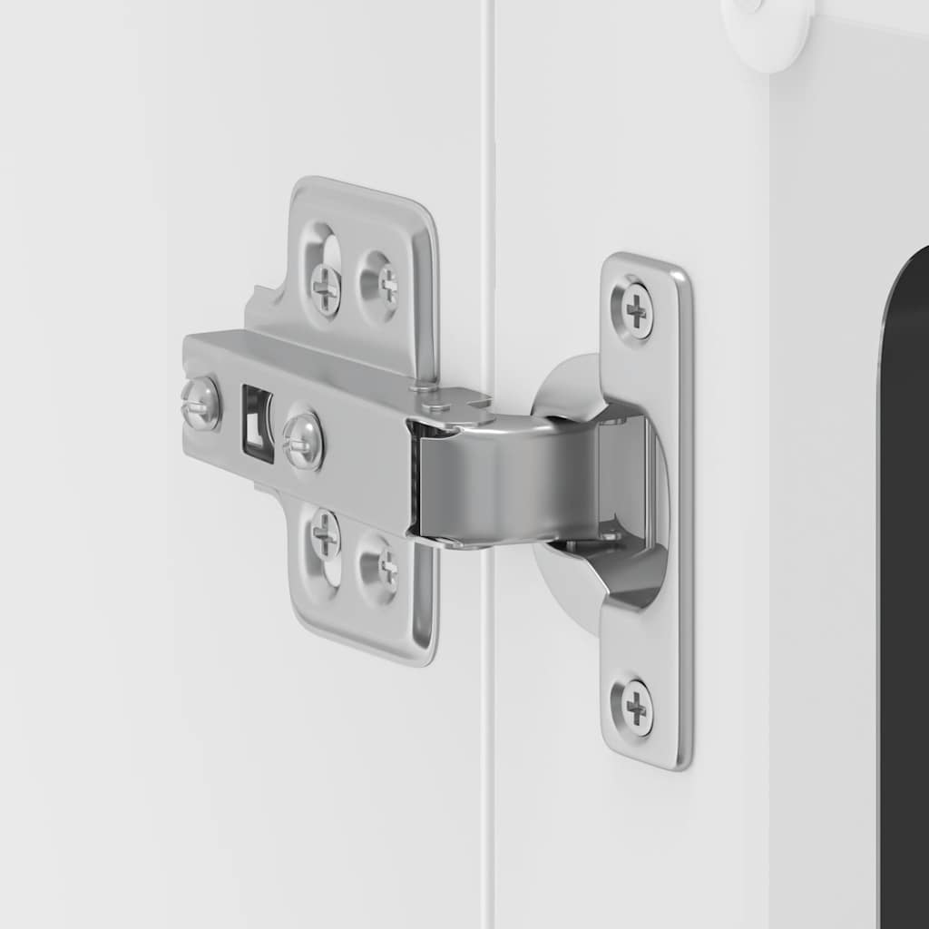 Ντουλάπι τοίχου κουζίνας με γυάλινη πόρτα "Lucca" Μαύρο - Pakobazaar