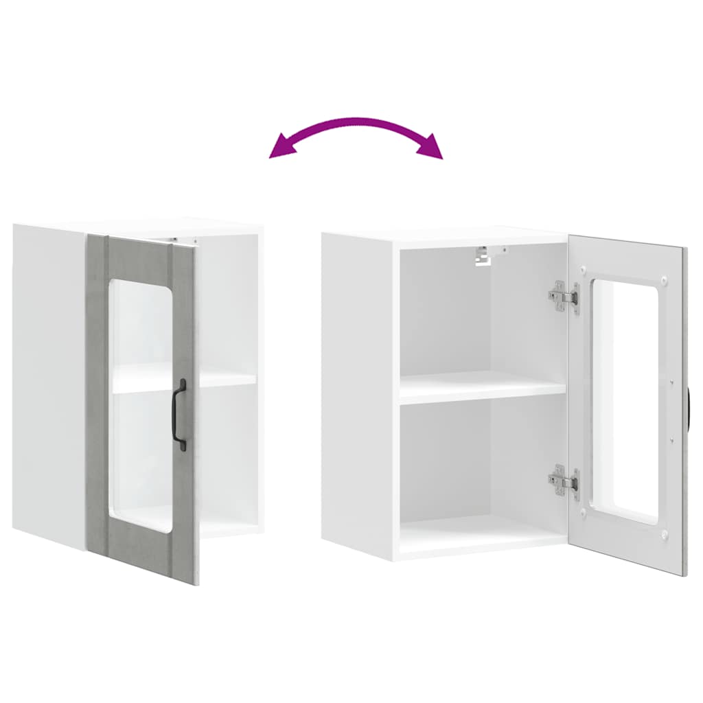 Ντουλάπι τοίχου κουζίνας με γυάλινη πόρτα "Lucca"