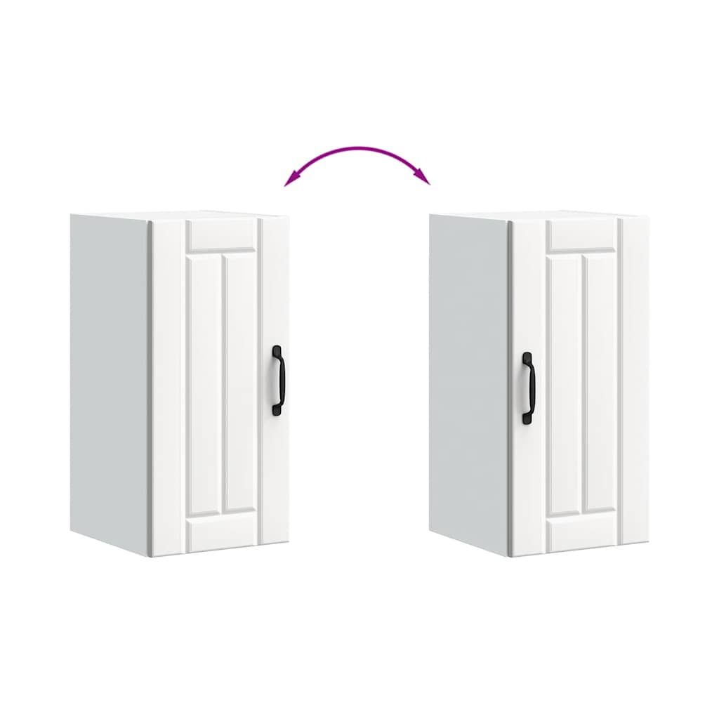 ντουλάπι τοίχου κουζίνας "Lucca" Λευκό κατασκευασμένο ξύλο - Pakobazaar