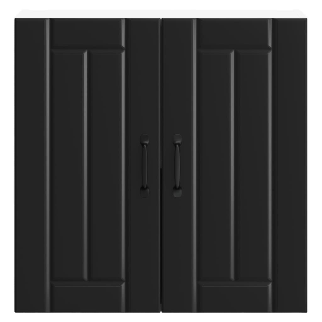 Ντουλάπι τοίχου κουζίνας "Lucca" Μαύρο κατασκευασμένο ξύλο - Pakobazaar
