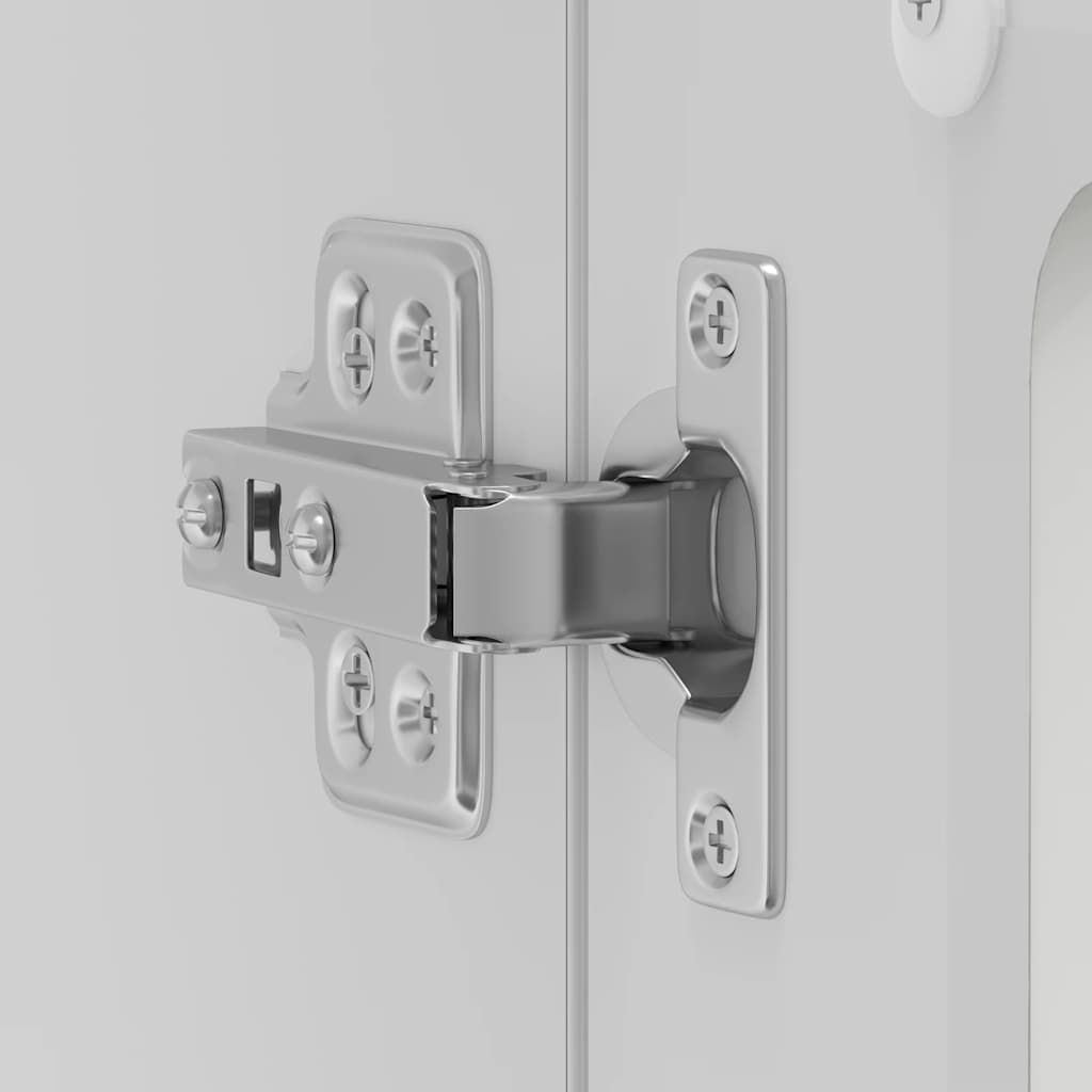 Ντουλάπι τοίχου κουζίνας με γυάλινη πόρτα "Lucca" Λευκό - Pakobazaar