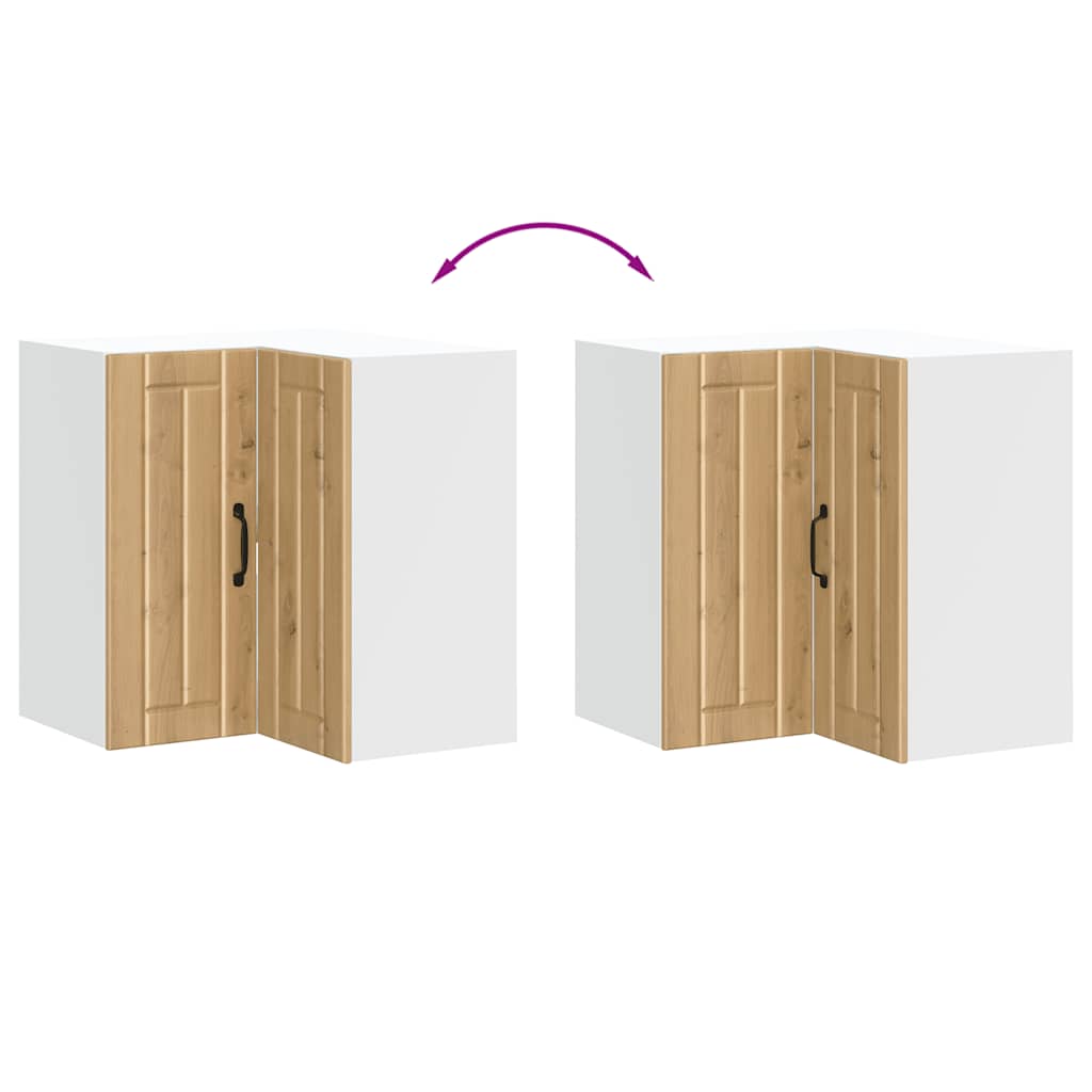 Γωνιακό ντουλάπι κουζίνας τοίχου "Lucca" Artisan Oak