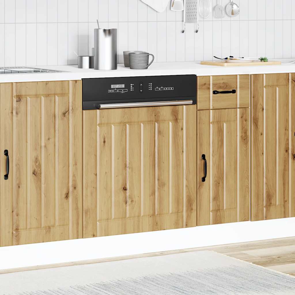 Πίνακας πλυντηρίου πιάτων "Lucca" Artisan Oak Engineered Wood - Pakobazaar