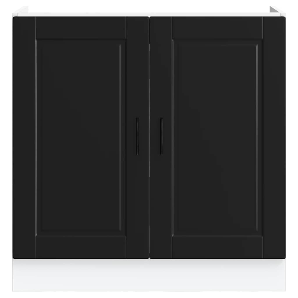 Ντουλάπι βάσης νεροχύτη Porto Μαύρο 80x46x81,5 cm - Pakobazaar