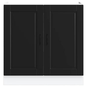 Ντουλάπι βάσης νεροχύτη Porto Μαύρο 80x46x81,5 cm - Pakobazaar