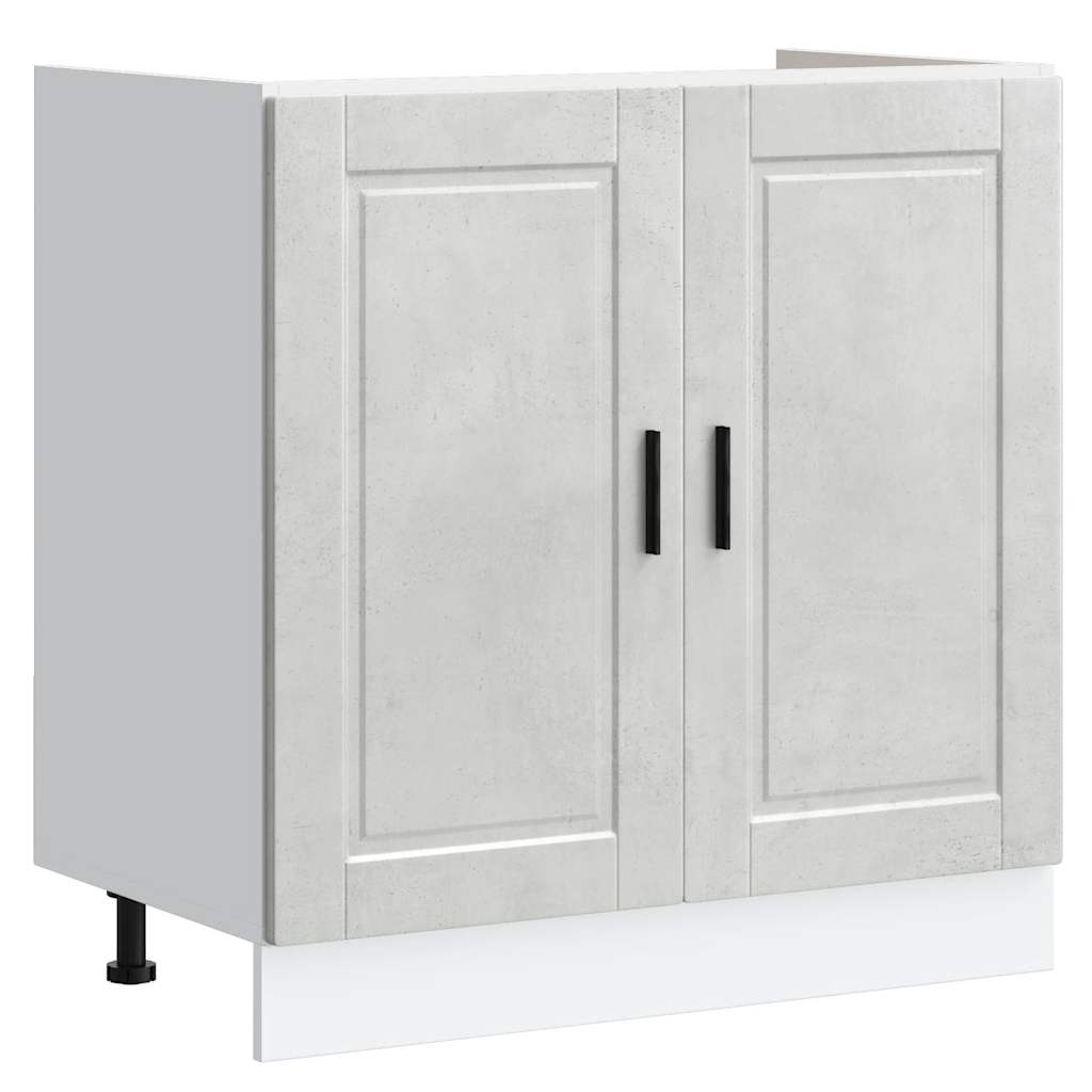Ντουλάπι βάσης νεροχύτη Porto Γκρι μπετόν 80x46x81,5 cm - Pakobazaar