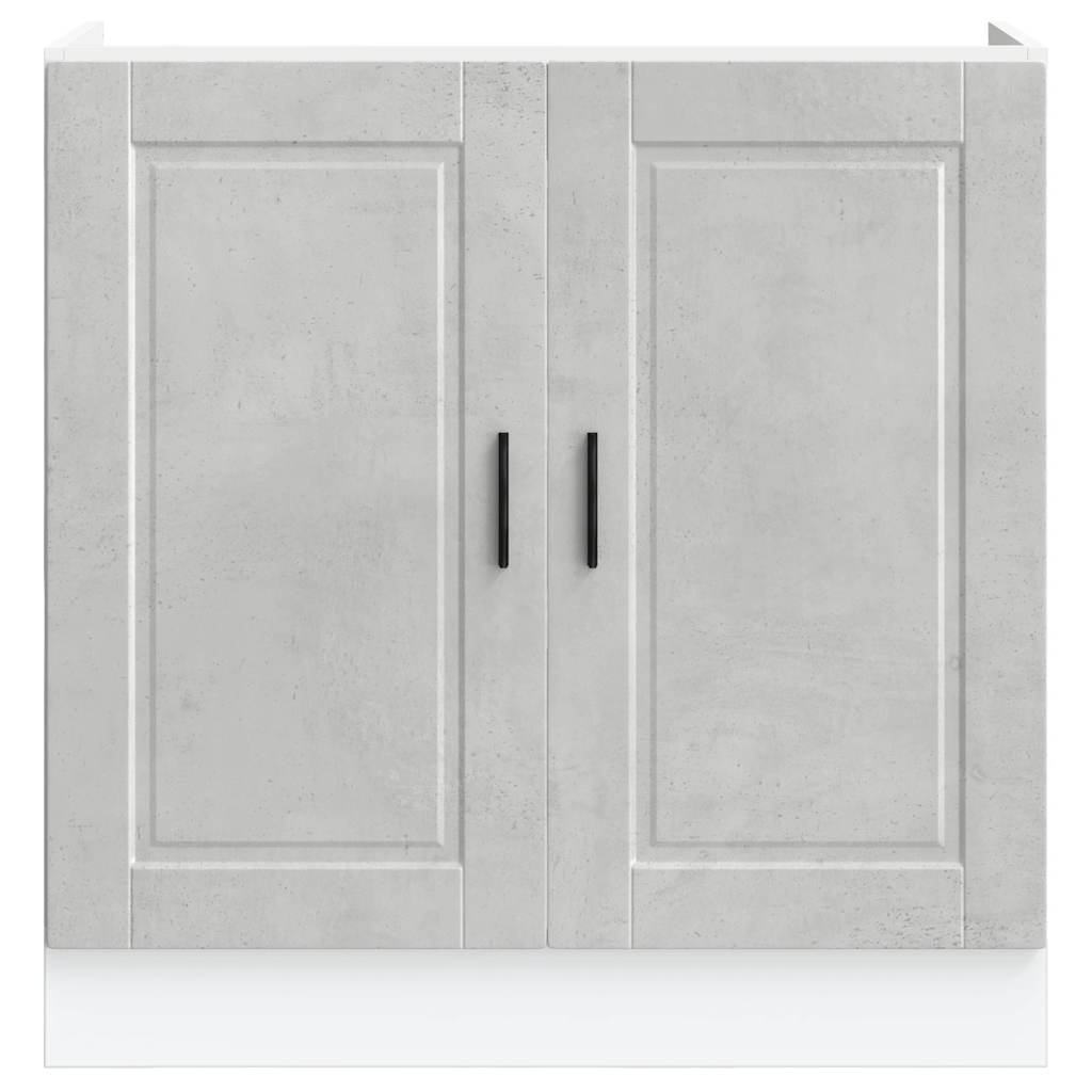 Ντουλάπι βάσης νεροχύτη Porto Γκρι μπετόν 80x46x81,5 cm - Pakobazaar
