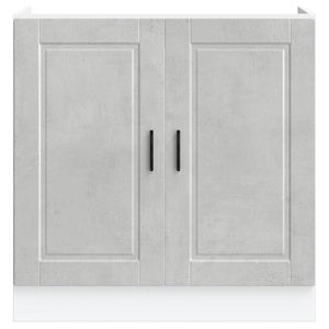Ντουλάπι βάσης νεροχύτη Porto Γκρι μπετόν 80x46x81,5 cm - Pakobazaar
