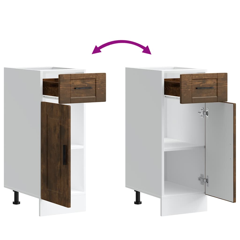 ντουλάπι βάσης κουζίνας Porto Καπνιστή βελανιδιά