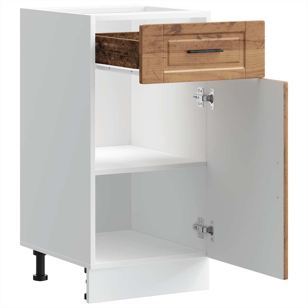 ντουλάπι βάσης κουζίνας Porto Παλαιό ξύλο κατασκευασμένο ξύλο